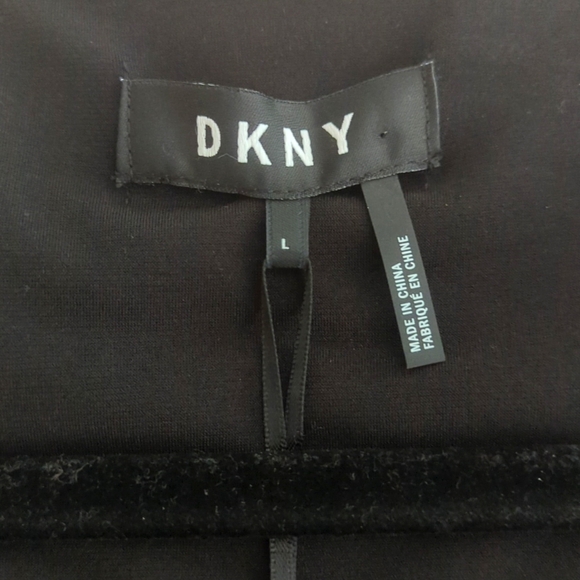 DKNY Black duster, size Large, NWT - Picture 2 of 13